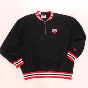 90s Chicago Bulls Jacket Youth 5/6 OR Womens XS Crop Top 