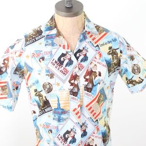 vintage 1950sUSA etiqueta hombres camisa botón abajo oxford tamaño mediano grande