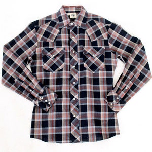Kennington westlichen karierten Shirt Vintage 1970er Jahre westlichen Rodeo Cowboy Snap Top-Größe klein