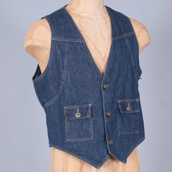 Denim work vest discount