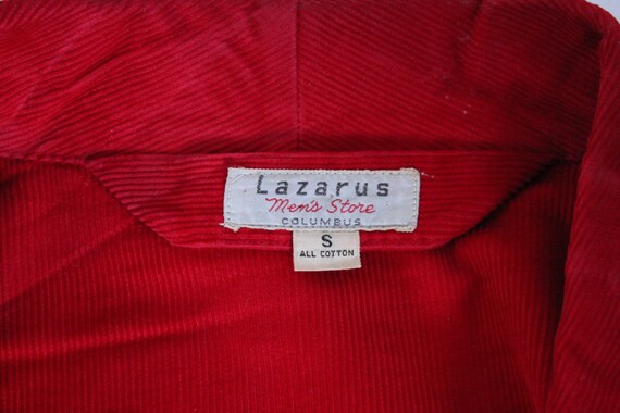 vintage Lazarus 1950's red and black corduroy smo… - image 8
