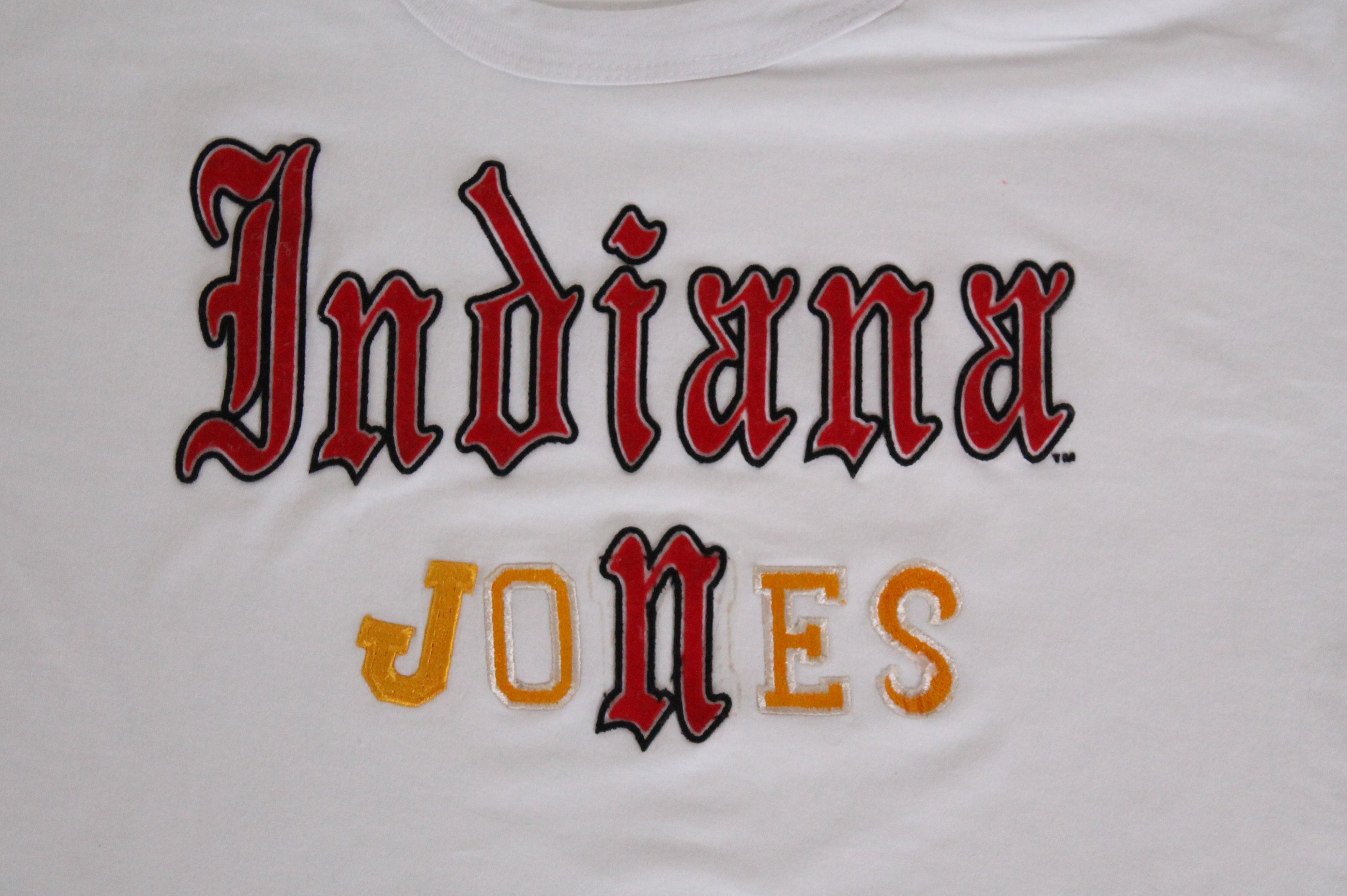 Vintage Indiana Jones T Shirt White 