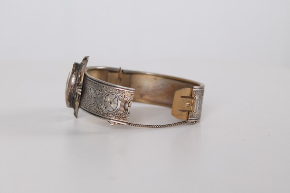 Bracelet Vintage En émail De Limoges Vert - Bijou Ancien Occasion
