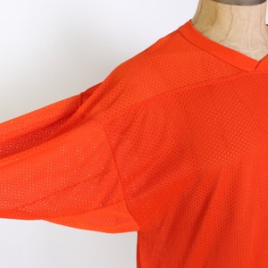 80er 90er Russell Athletic orange Netz Fußball Jersey Shirt Gr. XL 1980er Deadstock