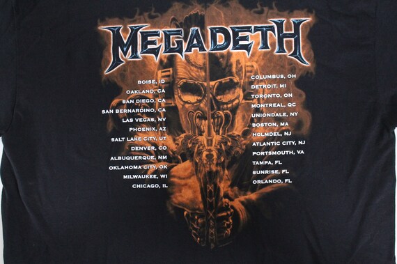 vintage MEGADETH tour concert shirt 1990s screenp… - image 4