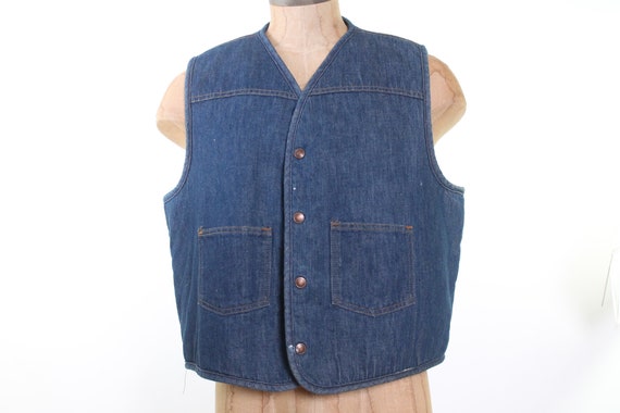 vintage 1970s CARHARTT indigo dark denim sherpa fl