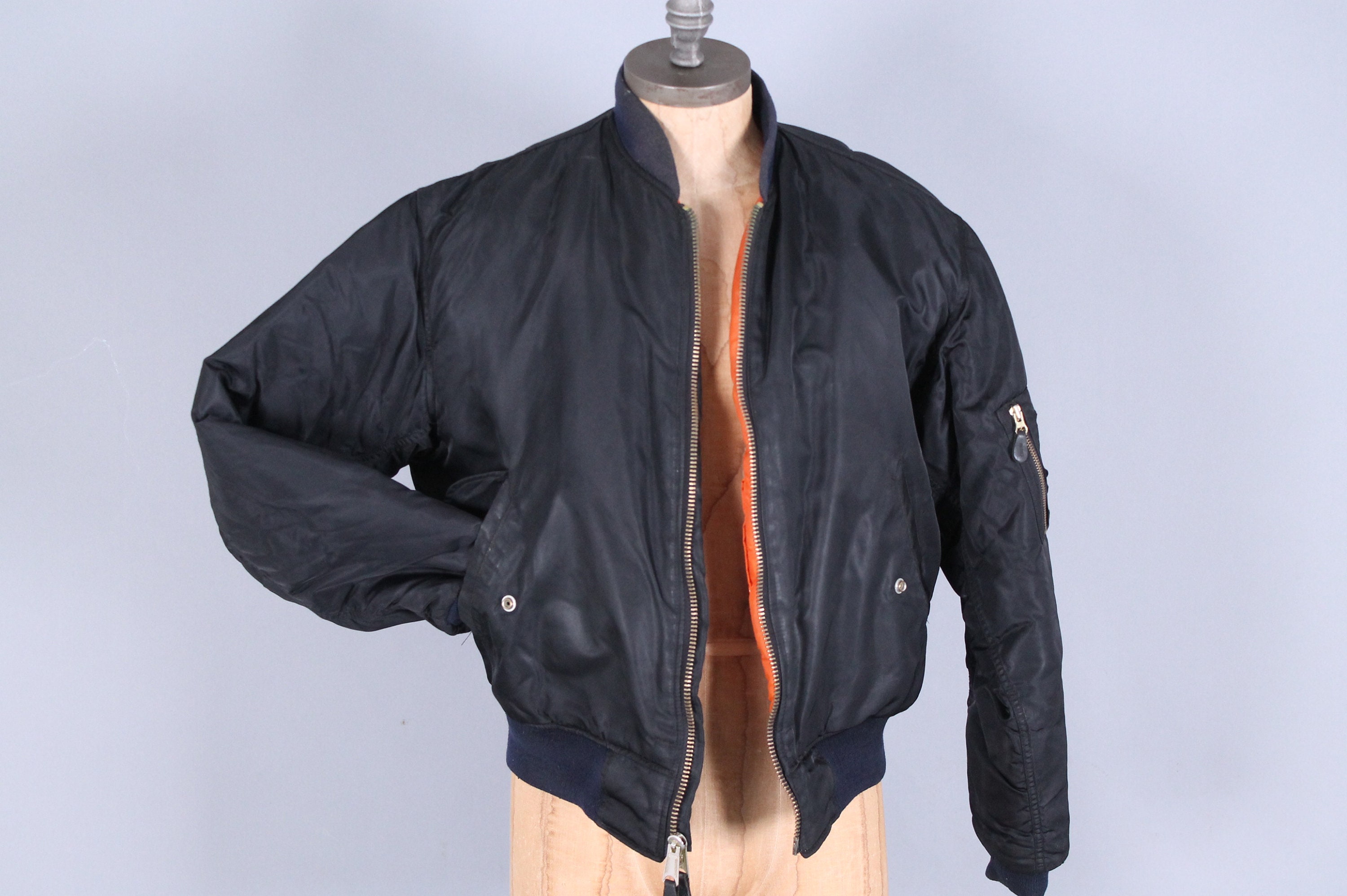 Vintage Military Orange Navy Blue Reversible Field Jacket Us - Etsy