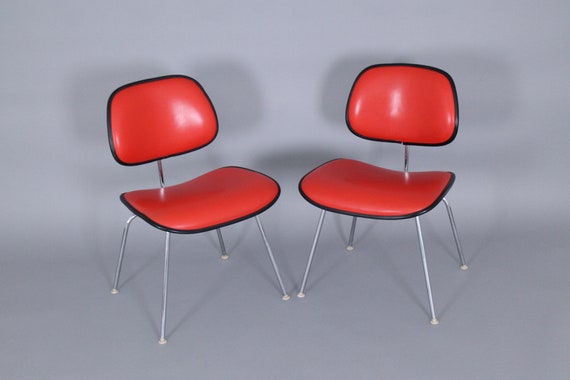 Vintage Eames Dining Chair DCM Molded Plywood Herman Miller