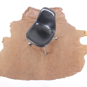 Tanned leather hide light brown italian calf skin tan top grade smooth upholstery furniture craft clothing supply