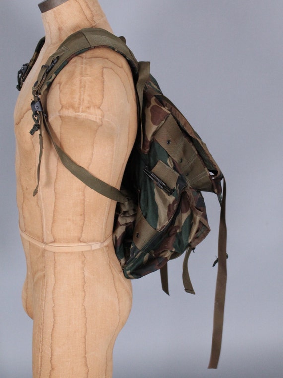 vintage US military camouflage back pack rucksack sho… - Gem