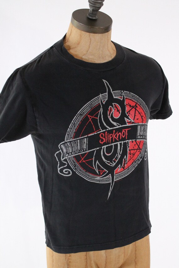 vintage Slipknot tour concert shirt screenprint b… - image 5