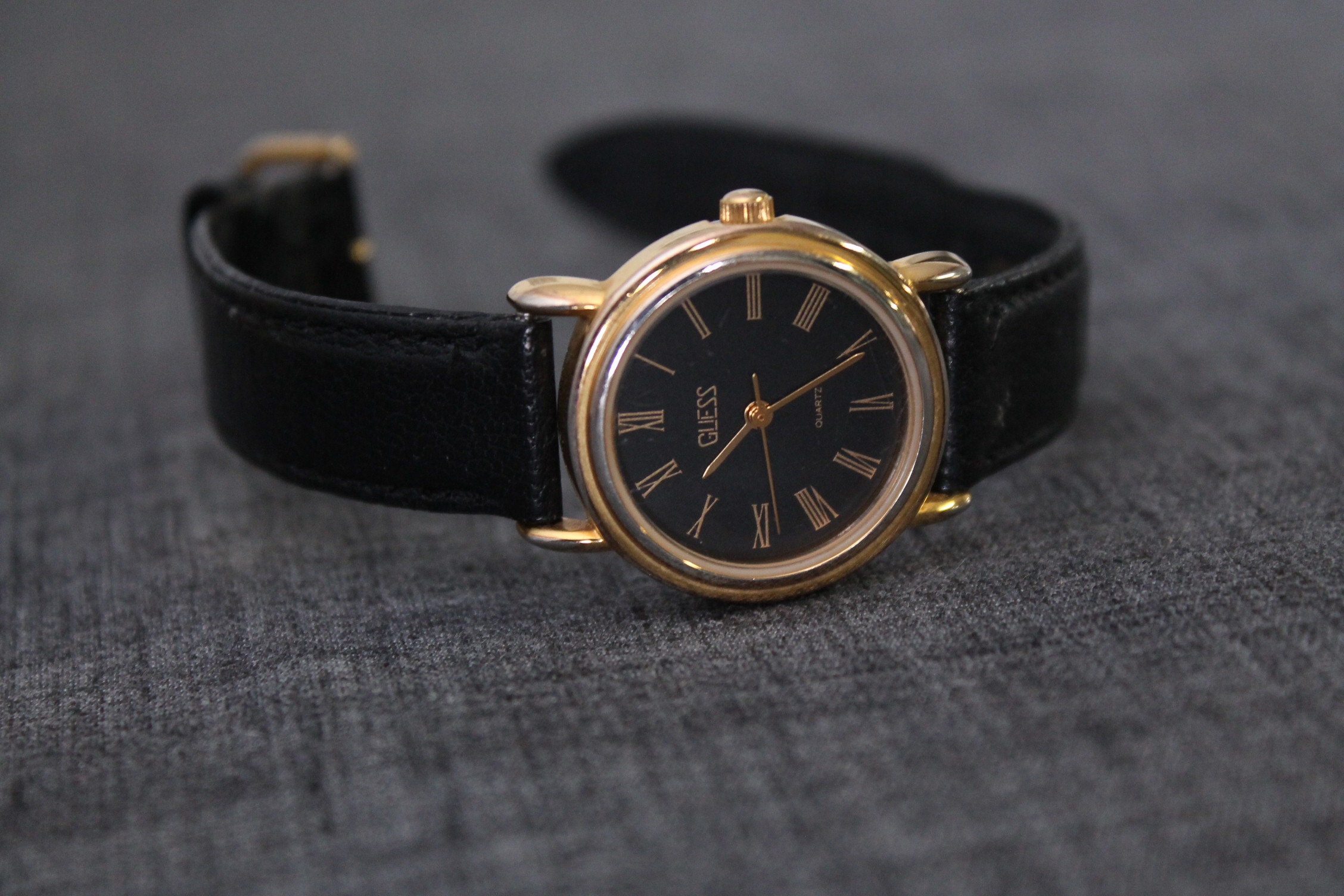Vintage 1988 GUESS Georges Marciano Ladies Watch 1980s Black 