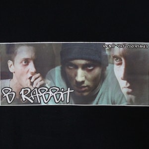 Vintage Eminem 8 Mile Movie Rap Tee Shirt Sz XL Rare BRabbit Eight bit Clothing