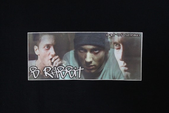 Vintage Eminem 8 Mile Movie Rap Tee Shirt Sz XL Rare Brabbit
