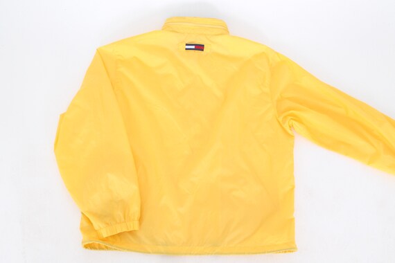 Tommy Hilfiger vintage gele nylon windjack zeiljack jaren 1990 zip up atletische work out jas maat L Etsy Nederland