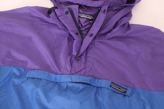 Vintage Patagonia Blue + Purple Color Block Rip Stop Grid Vintage Patagonia Blue + Purple Color Block Rip Stop Grid