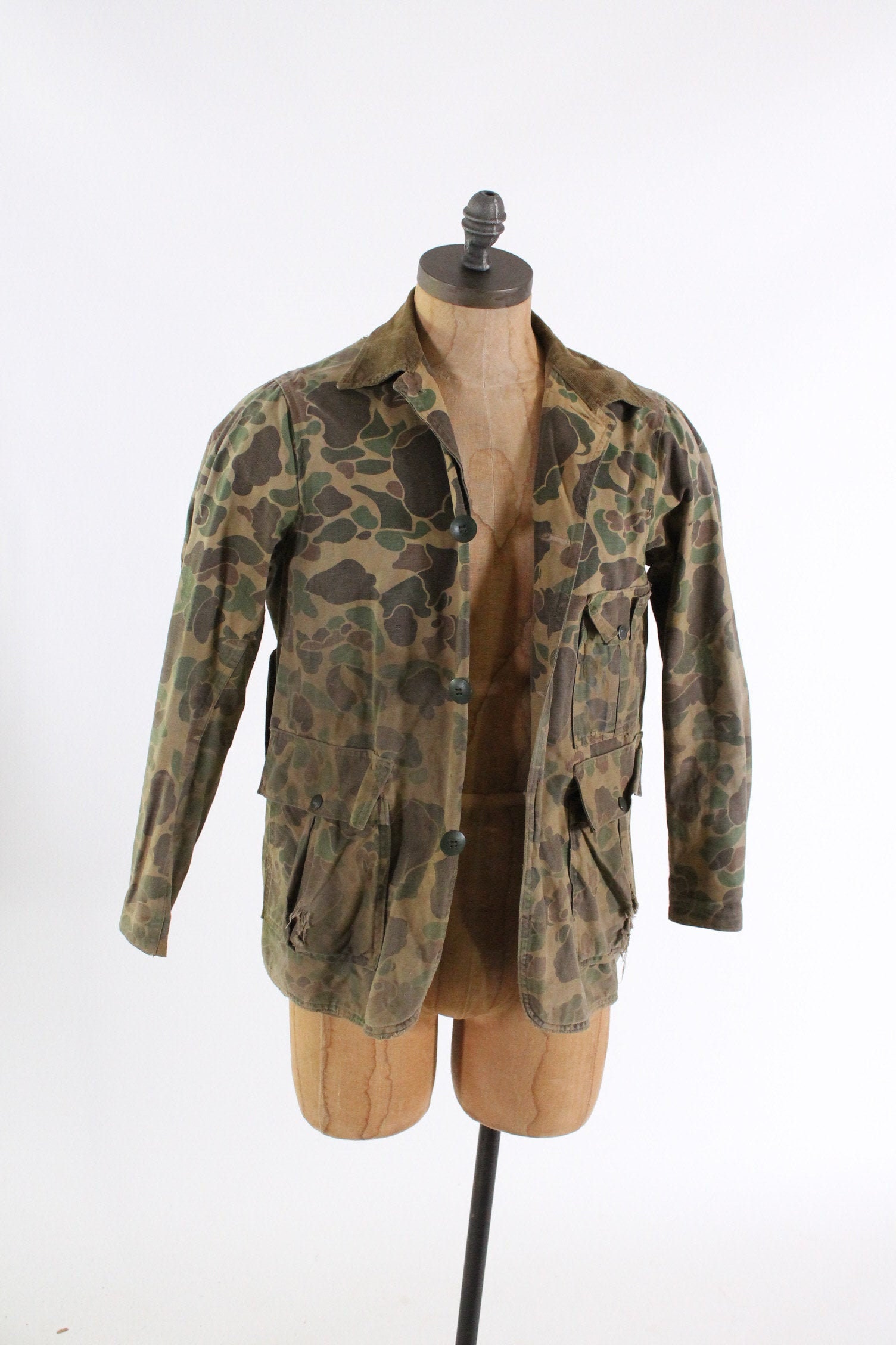Vintage Ted Williams Sears Field Jacket Military Army Green 