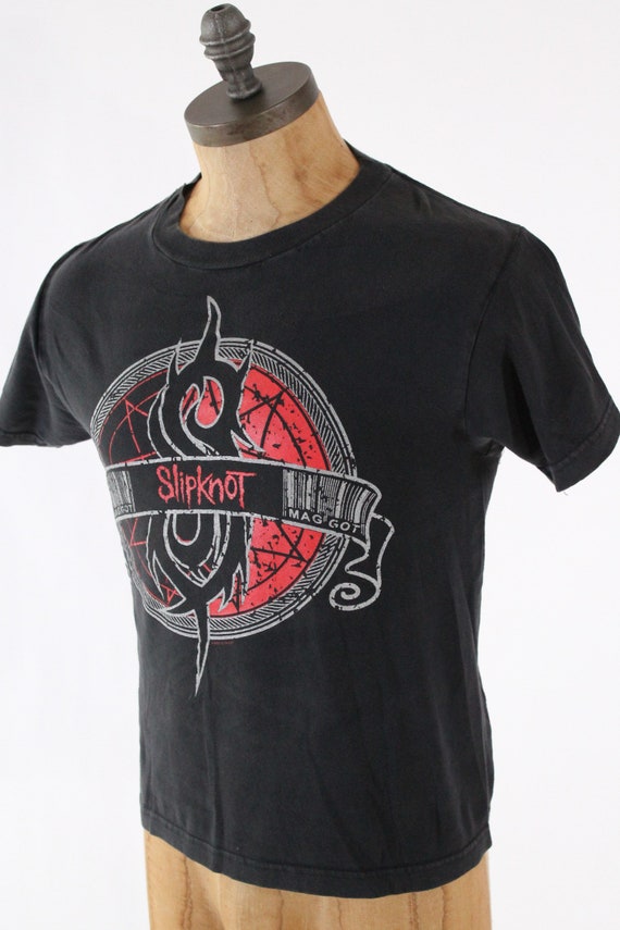 vintage Slipknot tour concert shirt screenprint b… - image 8