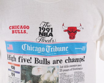 Vintage Champion NBA bulls shooting shirt Jordan mens Large 31