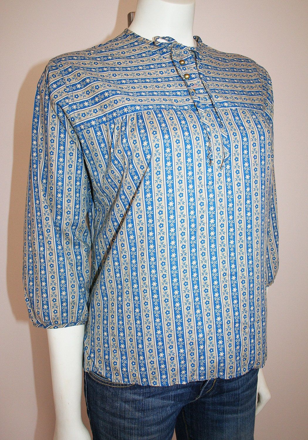 Vintage 1960s 2 Pc Dress Set Mad Men Secretary Blue Stripe - Etsy