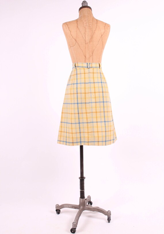 mustard wool high waist skirt w/ pockets ladies v… - image 5