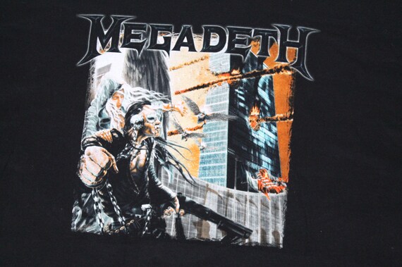 vintage MEGADETH tour concert shirt 1990s screenp… - image 3