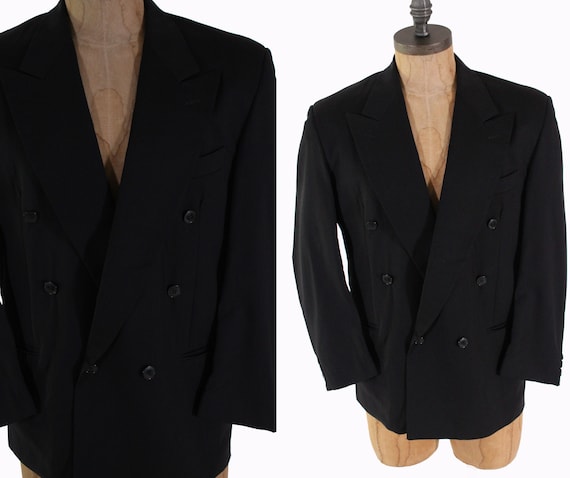 Vintage 60s Mens Formal Wear Tuxedo Wedding Suit Size M 31 W 
