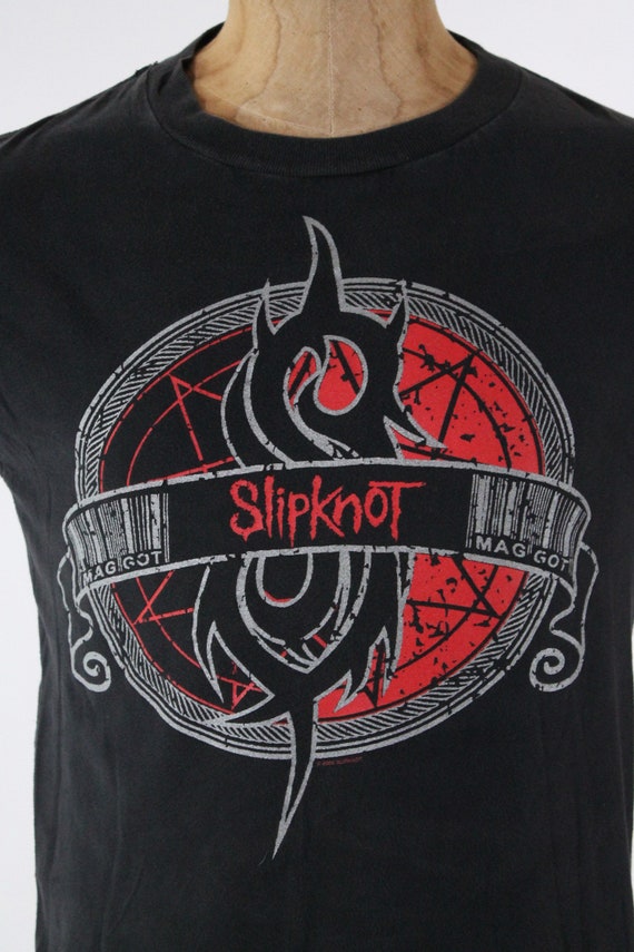 vintage Slipknot tour concert shirt screenprint b… - image 7