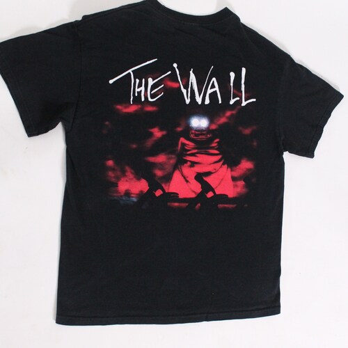 Vintage Pink Floyd The Wall tour concert shirt 1997 screenprint shops black cotton tshirt tee top XL