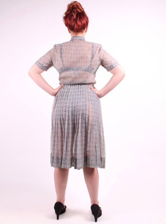 Henry Rosenfeld dress vintage 1950s geometric she… - image 4