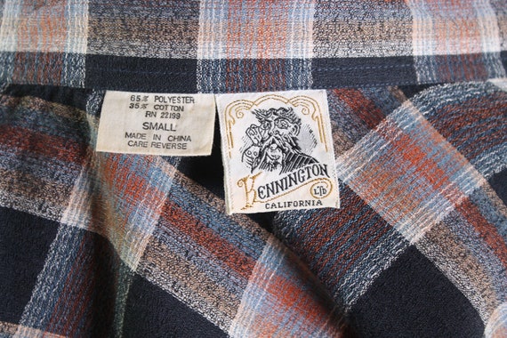 Kennington western plaid shirt vintage 1970s west… - image 8