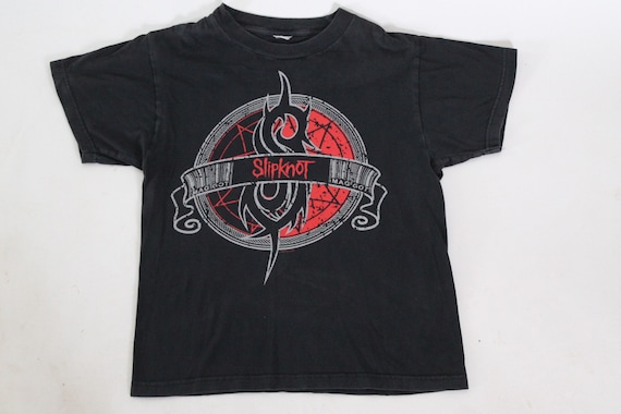 vintage Slipknot tour concert shirt screenprint b… - image 2