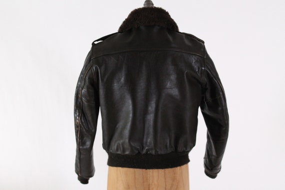 Schott Bros. bomber jacket vintage brown leather … - image 5