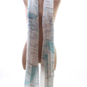 KATE SPADE scarf wrap shawl west coast map Palm Springs California Las Vegas Nevada Mexico image 4