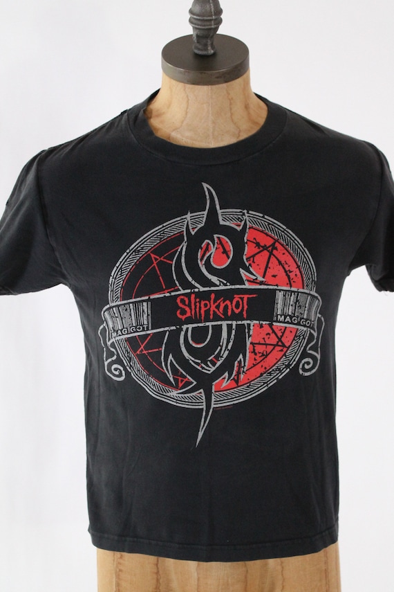 vintage Slipknot tour concert shirt screenprint b… - image 1