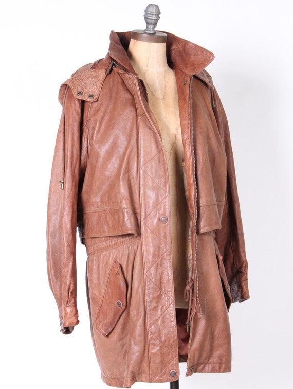 Adventure Bound Brown Leather Jacket Aztec Blanket Lining Wilson's