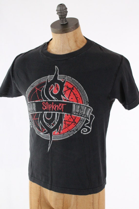 vintage Slipknot tour concert shirt screenprint b… - image 6