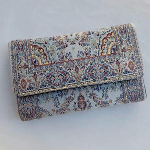 Cartera pequeña para mujer, cartera bohemia hecha con motivos de alfombras, cartera para mujer, cartera bohemia, cartera para mujer, cartera hecha a mano para mujer