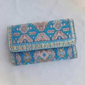 Small Wallet For Women, Boho Wallet Made With Carpet Patterns, Womens Wallet, Bohemian Wallet, Wallet Women, Women's Handmade Wallet