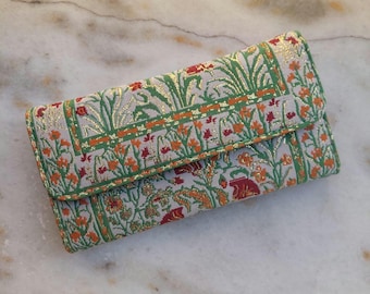 Unigue Boho Women Wallet , Handmade Wallet, Cloth Boho Wallet