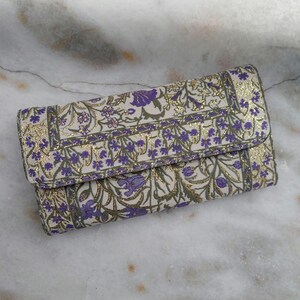 Portefeuille bohème, Portefeuille femme, Portefeuille fait main, Portefeuille en tissu, Portefeuille hippie, Cadeau pour femme, Portefeuille fait avec des motifs de tapis, Portefeuille bohème