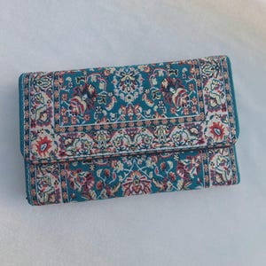 Small Wallet For Women, Boho Wallet Made With Carpet Patterns, Womens Wallet, Bohemian Wallet, Wallet Women, Women's Handmade Wallet