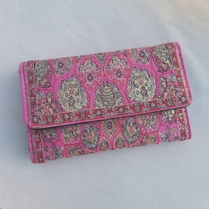 Small Wallet For Women, Boho Wallet Made With Carpet Patterns, Womens Wallet, Bohemian Wallet, Wallet Women, Women's Handmade Wallet