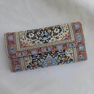 Boho Wallet, Women’s Wallet,Handmade Wallet, Fabric Wallet,Gift for Women, Wallet made with carpet patterns, Bohemian Wallet, Hippie Wallet