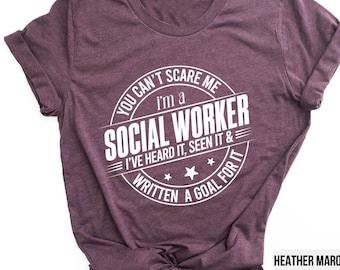 Social Worker Shirt – Funny Social Work Tee, LCSW Therapist Gift, Mental Health Apparel, Self Care Advocate T-Shirt, Social Work Life