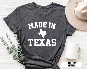 Made in Texas T-Shirt - Lone Star State Graphic Tee for Texans - Southern Pride Apparel and Perfect Gift for Texas Lovers