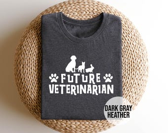 Future Veterinarian T-Shirt - Vet Student Gift - Animal Lover Tee - Veterinary School Shirt - Vet Tech Apparel - Cute Vet Med Shirt