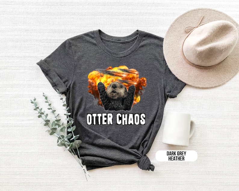 Otter Chaos Shirt, Otter Clothes, Cute Funny Sea Otter Shirt, Otter Gift, Funny Otter Shirt, Sea Otters, River Otters Shirt, Otter Lover image 2