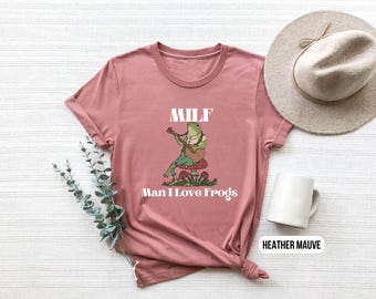 Frog And Toad Shirt, Man I Love Frogs Shirt, Funny Meme Gift, Mushroom Shirt, Retro Frog T Shirt, Frog Lover Shirt, Frog Meme Shirt