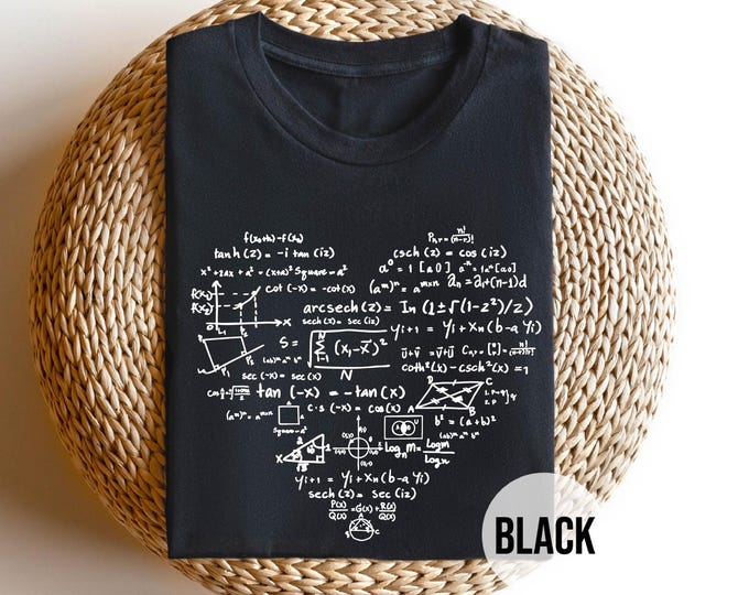 Math Formula T-Shirt - Math Teacher Tee, STEM Gift, Nerdy Science Shirt, Algebra Equation T-Shirt, Geeky College Student Gift